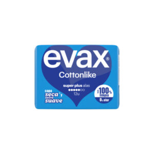 COMPRESAS EVAX COTON ALAS SUPER PLUS12 UDS. C/ 16 UDS