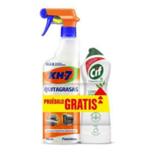 KH-7 QUITA GRASA SPRAY 780 ML+CIF BLANCO 250 ML C/6 UDS