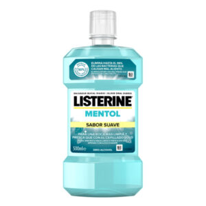 ENJUAGUE BUCAL LISTERINE 500 ML. MENTOLSUAVE C/ 12 UDS