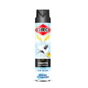 INSECTICIDA ORO MATON 750 ML SPRAY SENSITIVE SIN OLOR C/ 12 UDS