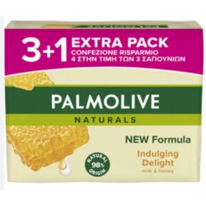 PALMOLIVE JABON MANOS LECHE Y MIEL 4 X 90 GRS. C/ 18 UDS