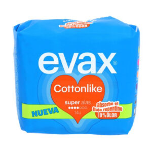 COMPRESAS EVAX COTON ALAS SUPER 14 UDS.C/ 16 UDSDS.C/ 16 UDS